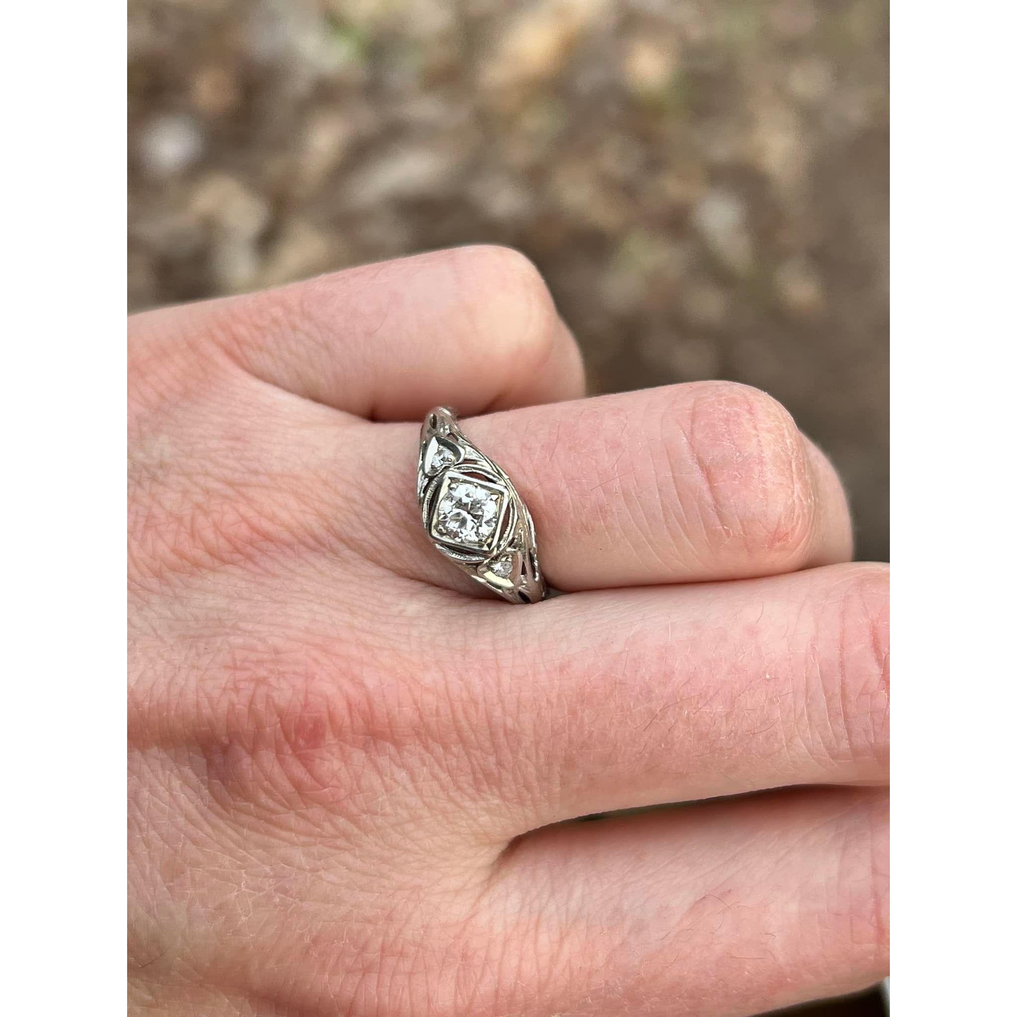 vintage art deco ring justin surprised colleen with