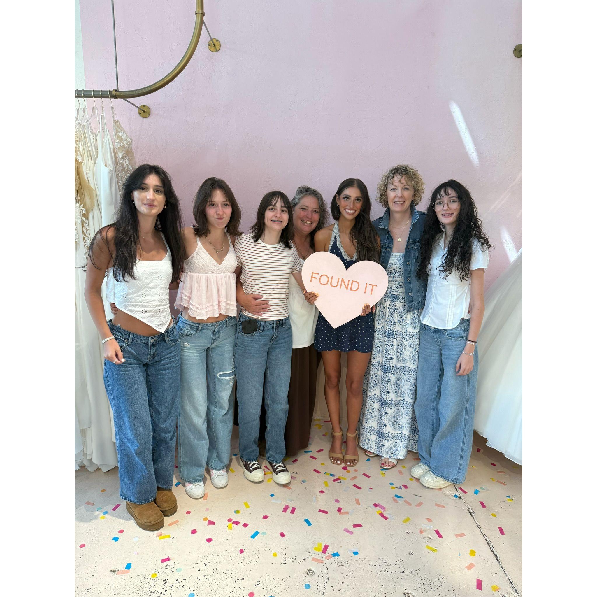 Said "yes" to the dress