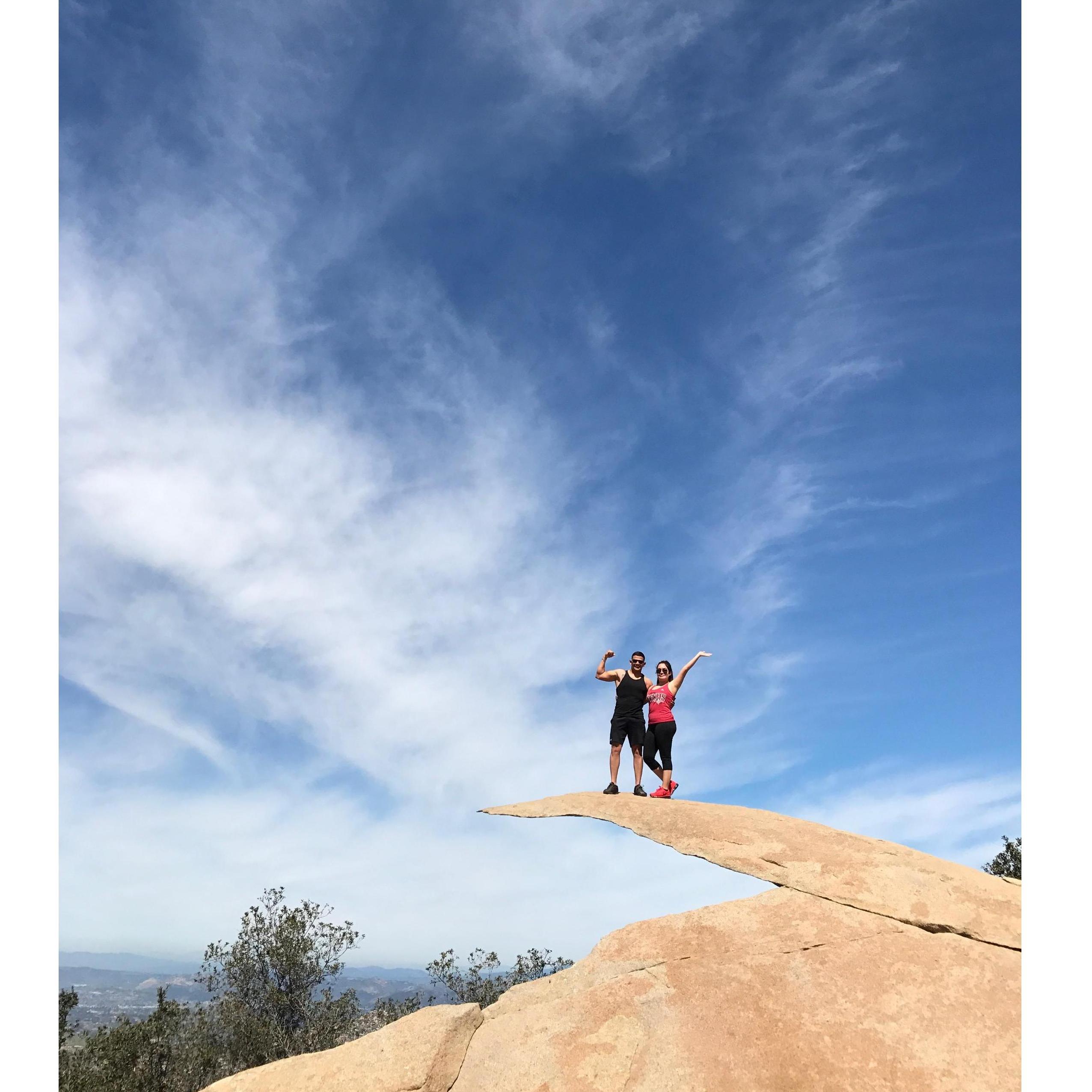 Fun fact: I'm not as athletic as Vincent. 

This was my first trip to go see him in California! We were a couple months into our relationship so I brought up the idea of hiking I NEARLY DIED!