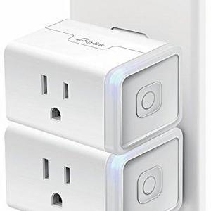 TP-Link Smart Plug Mini (2-Pack), No Hub Required, Wi-Fi, Works with Alexa and Google Assistant, Control your Devices from Anywhere, Occupies Only One Socket (HS105 KIT)