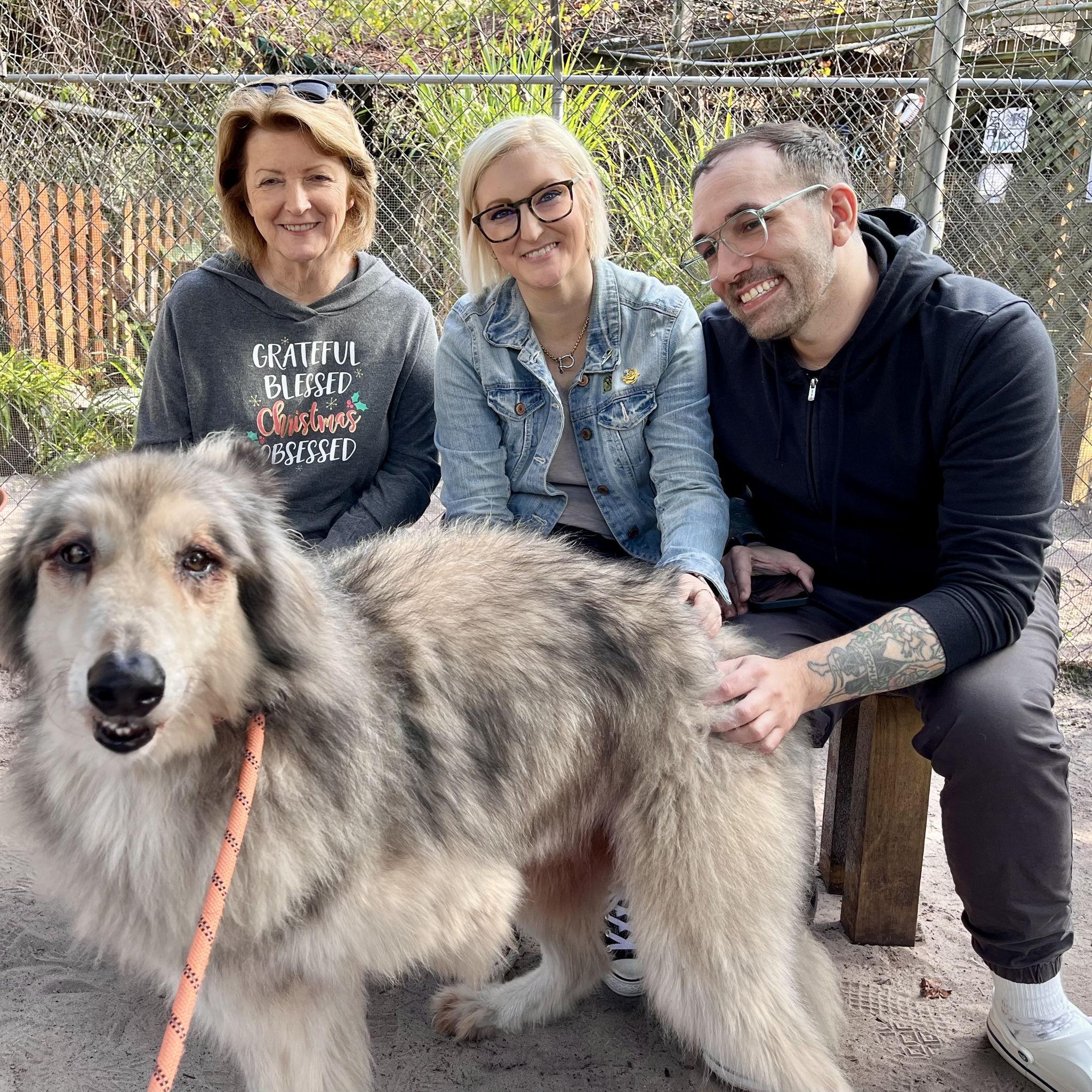 Wolf Sactuary with mom in FL, Dec '24