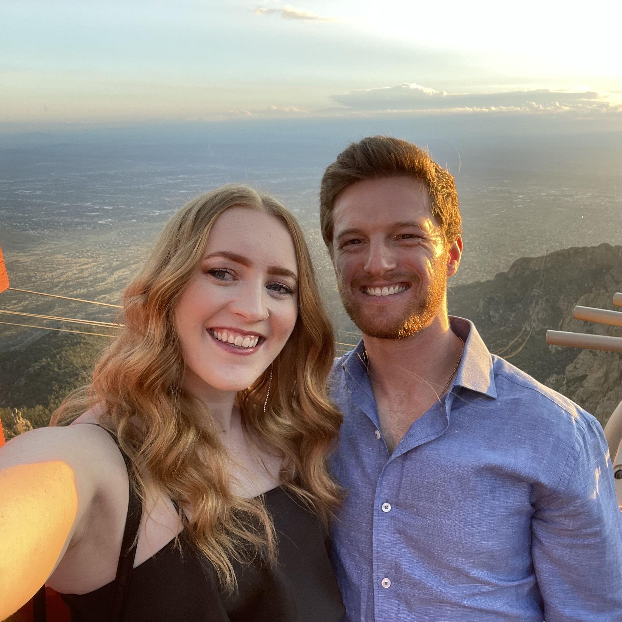 Our 100th date up the tram to Ten3 (July 2022). Yes, we kept track of all of our dates the first 2 years, which has been so great to look back on and remember all the little details!