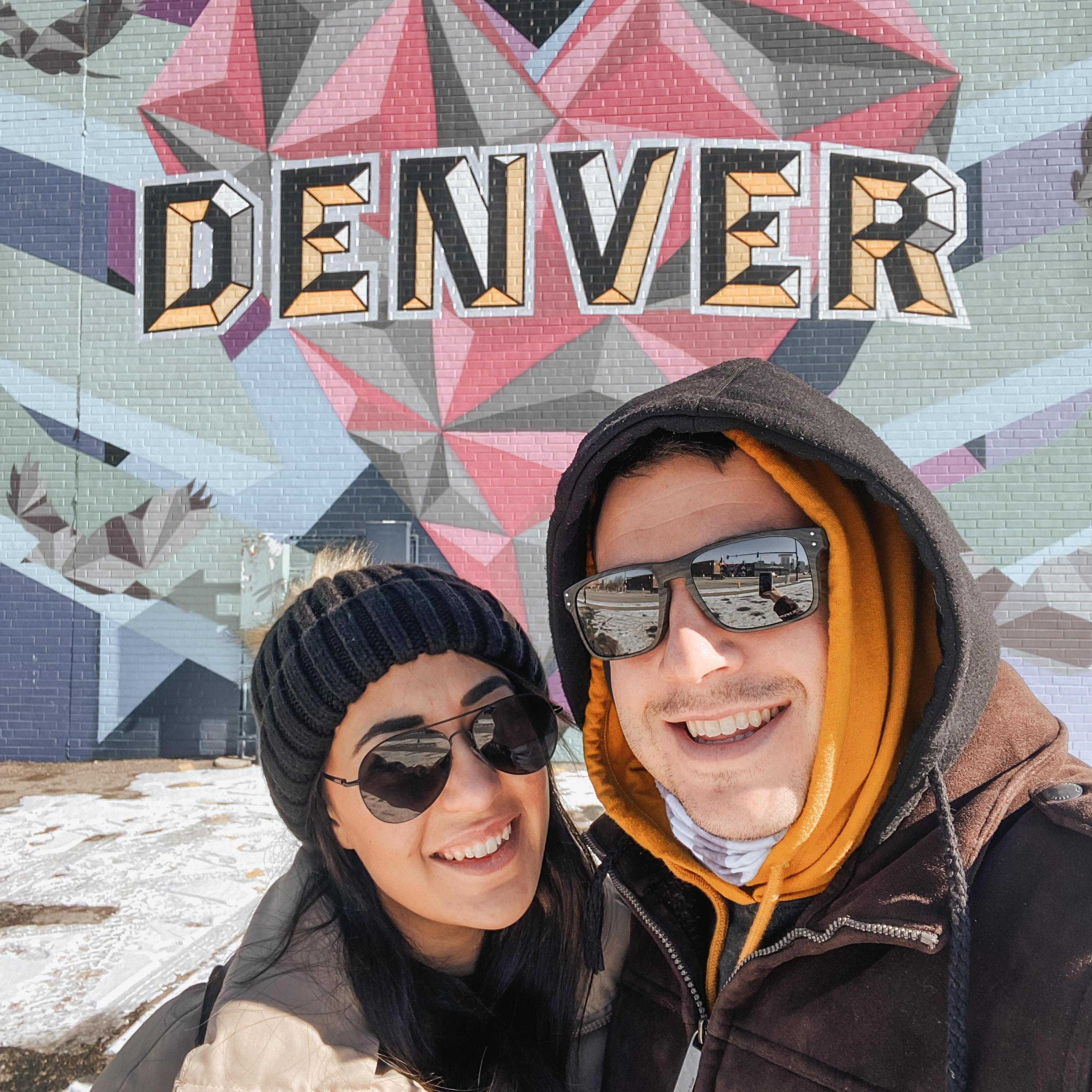 Fun fact: The couple decided to take an impromptu trip to Denver. Little did they know it was the coldest weekend of the year!