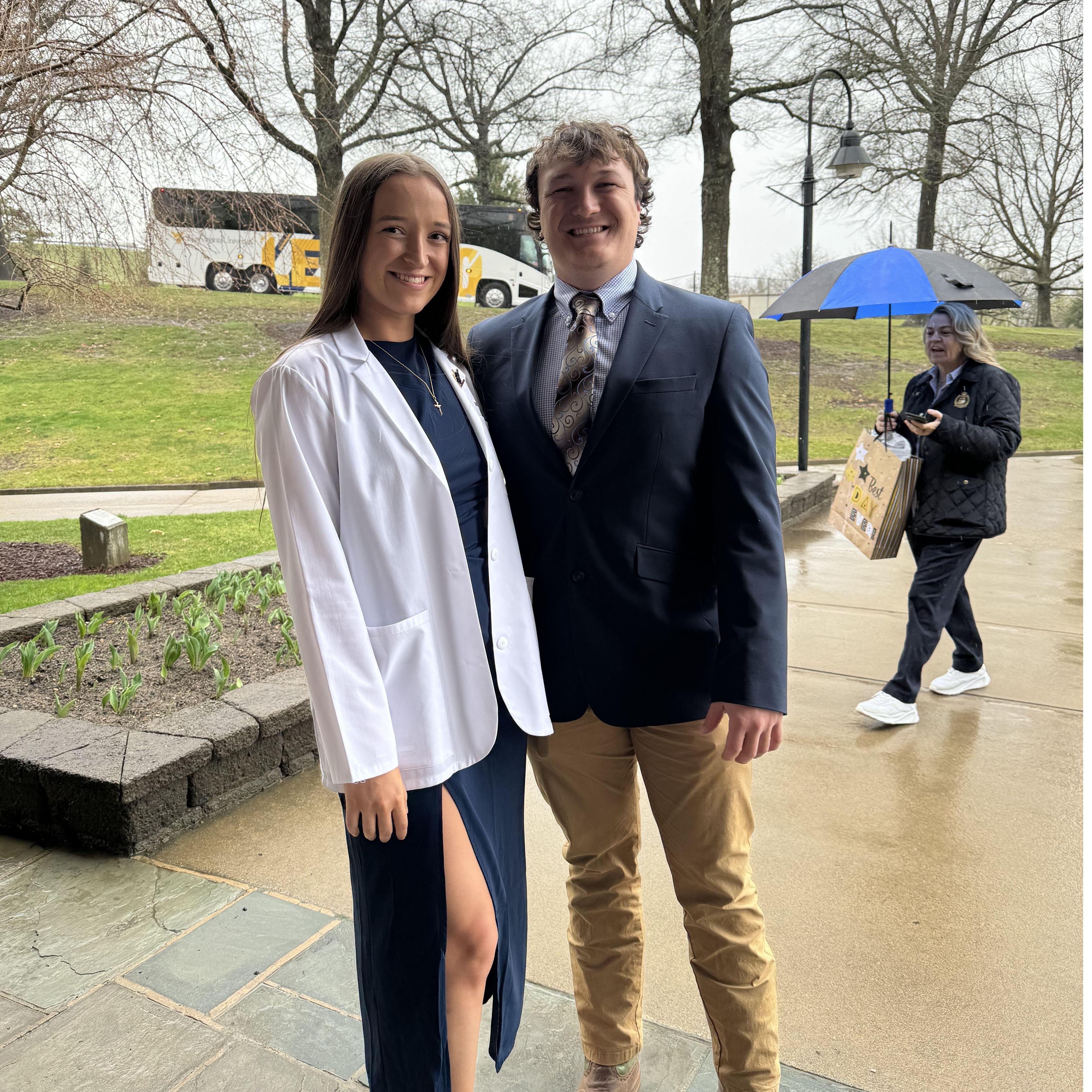Rylee's white coat ceremony