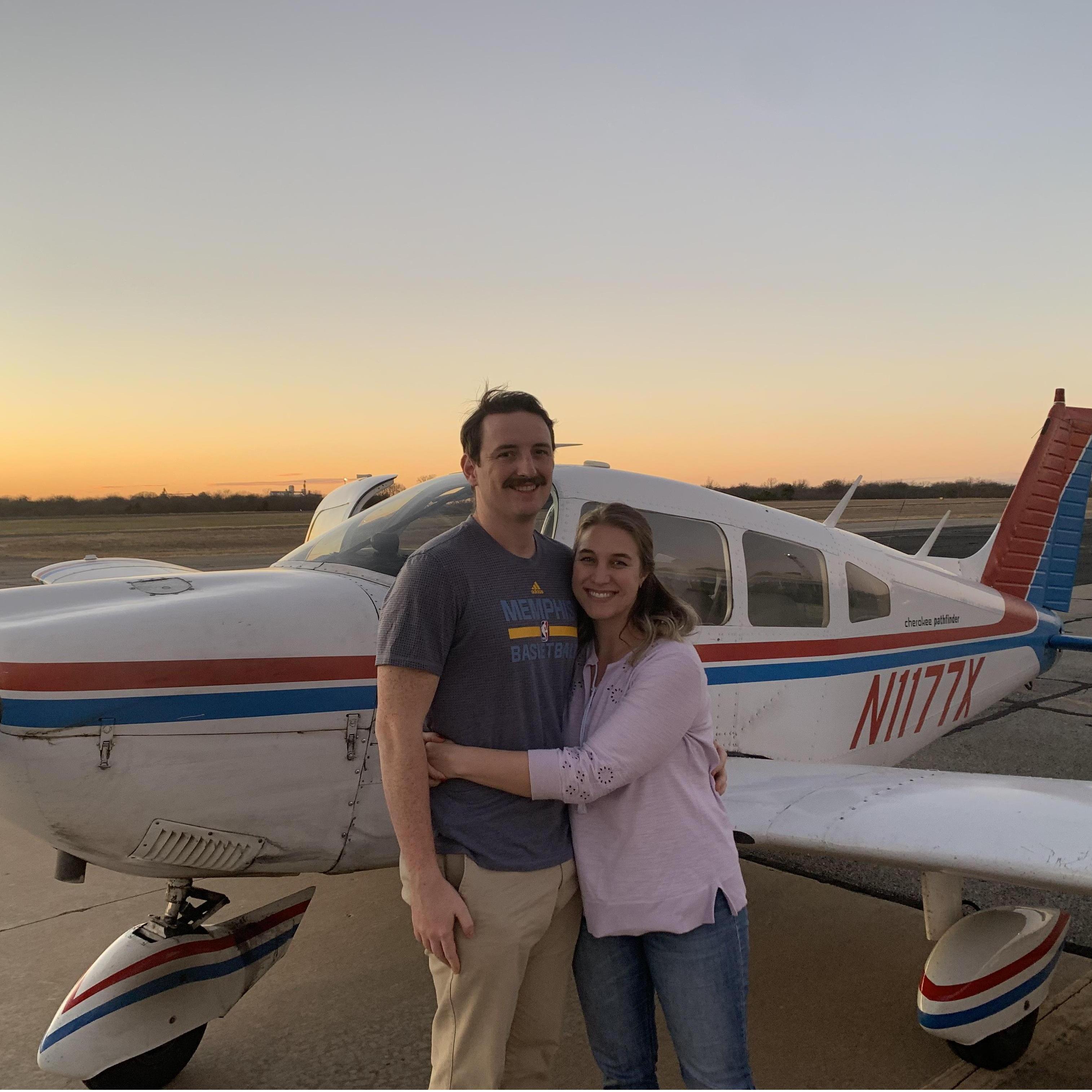 Sunset flight