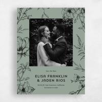 Green Wedding Save the Date - Birkenfeld Photo