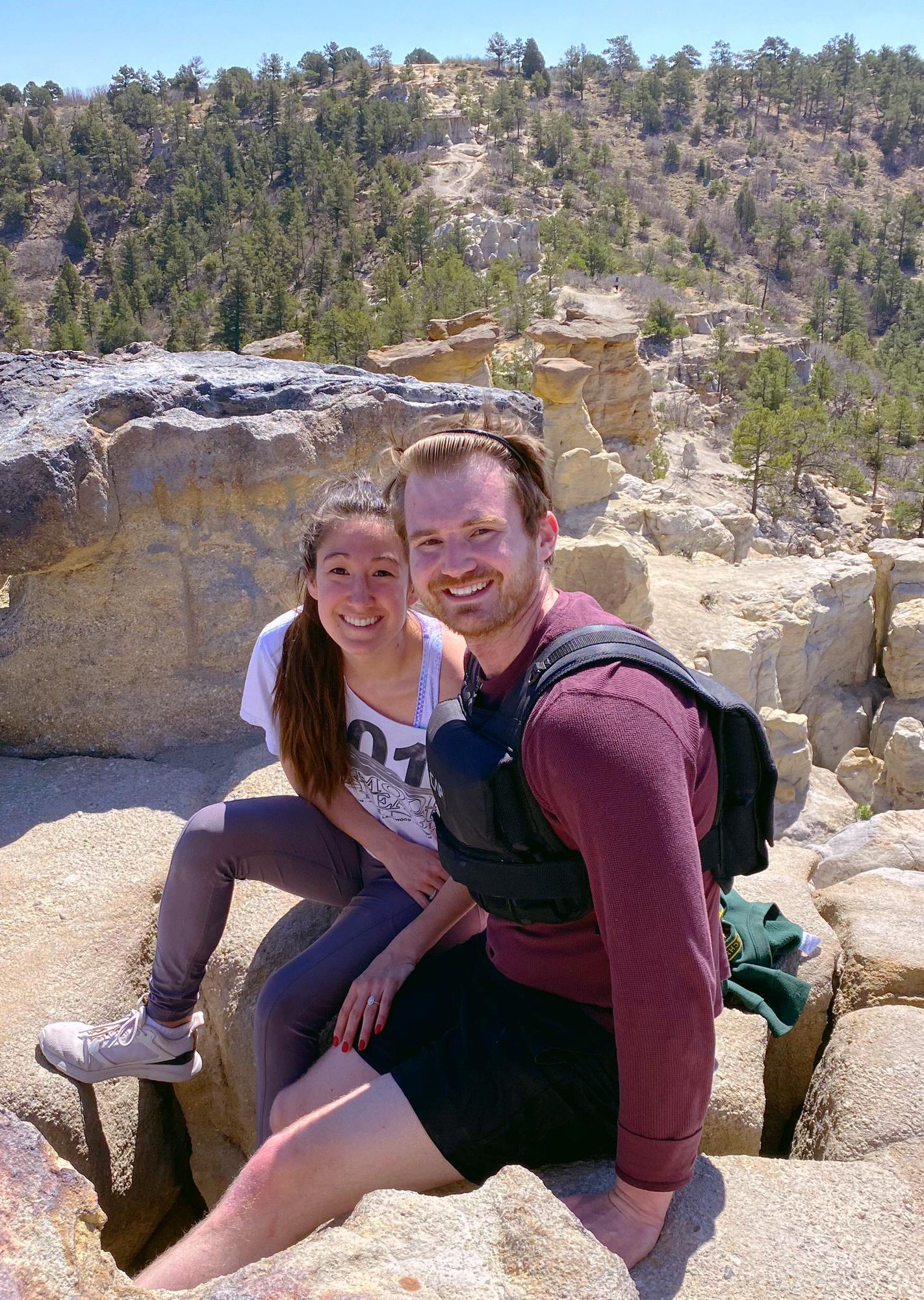 Vince wanted a challenge so he lugged 20 extra pounds on a hike in Colorado Springs in May 2020