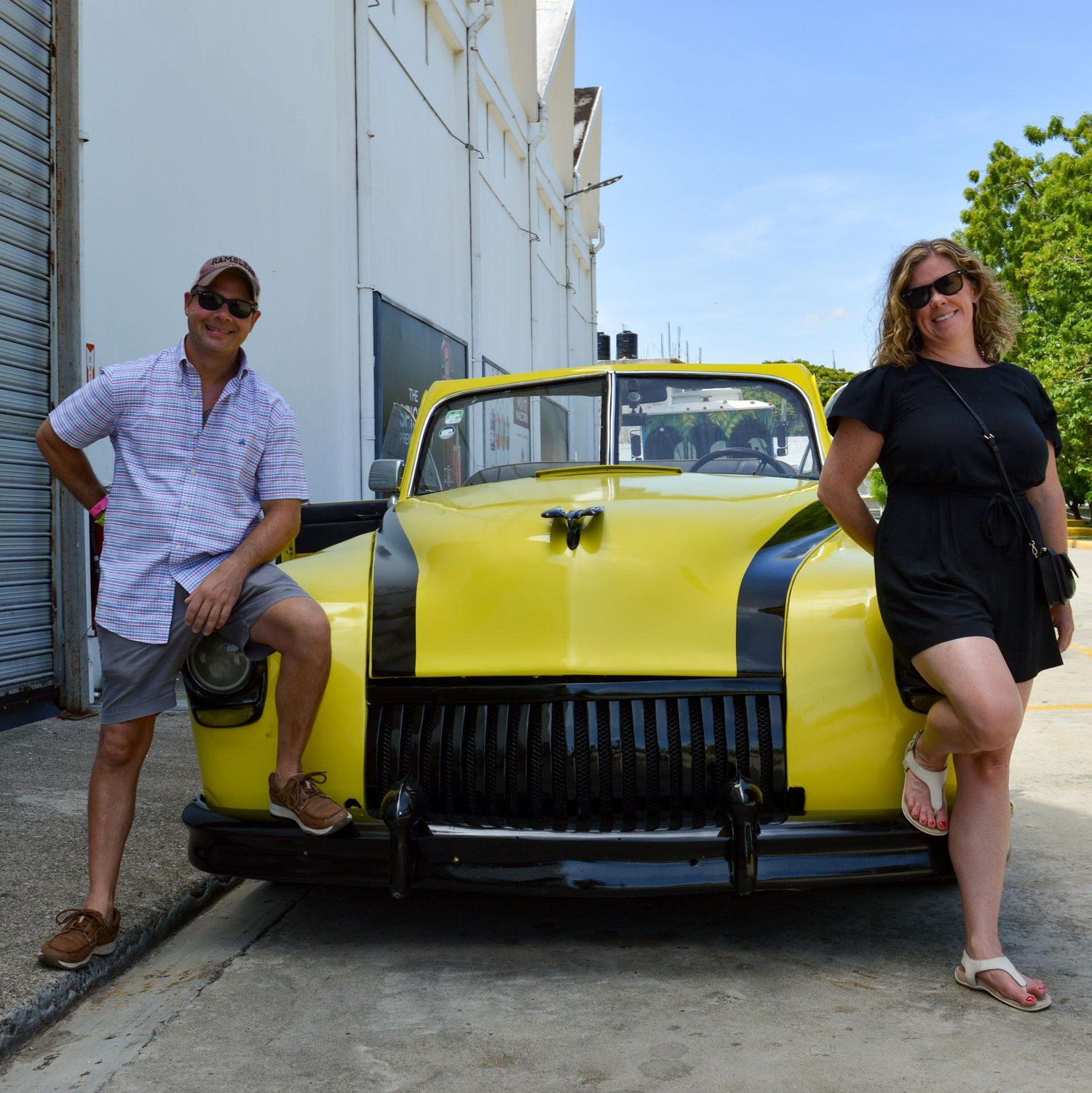 Vintage car tour around Puerto Plata and they gave us the former dictator of Dominican Republic car!  And we had lots of professional photos snapped while on tour!