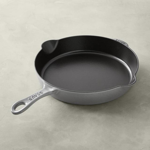 Staub Enameled Cast Iron Traditional Deep Skillet, 11-Inch, Graphite