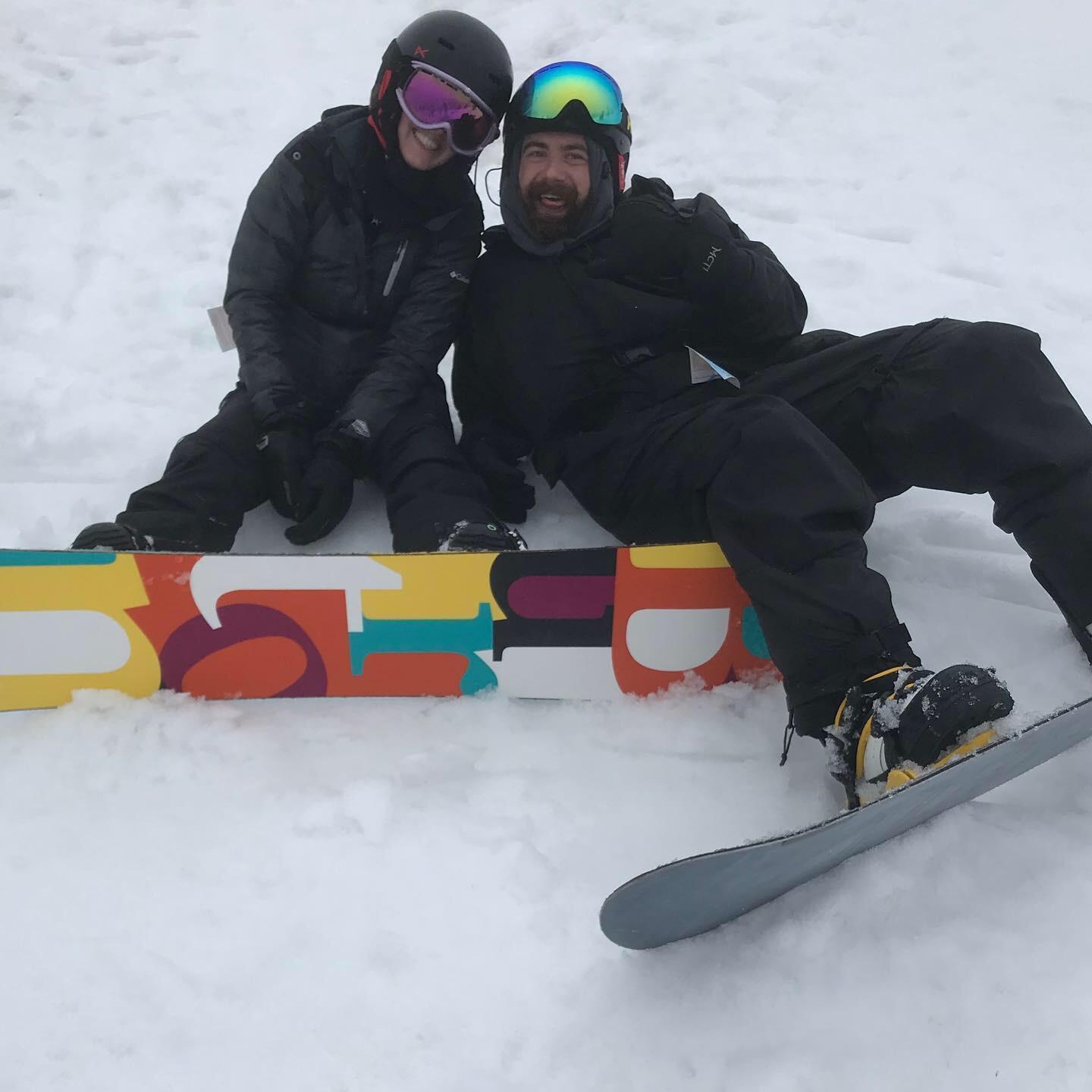 Our first snowboarding trip together