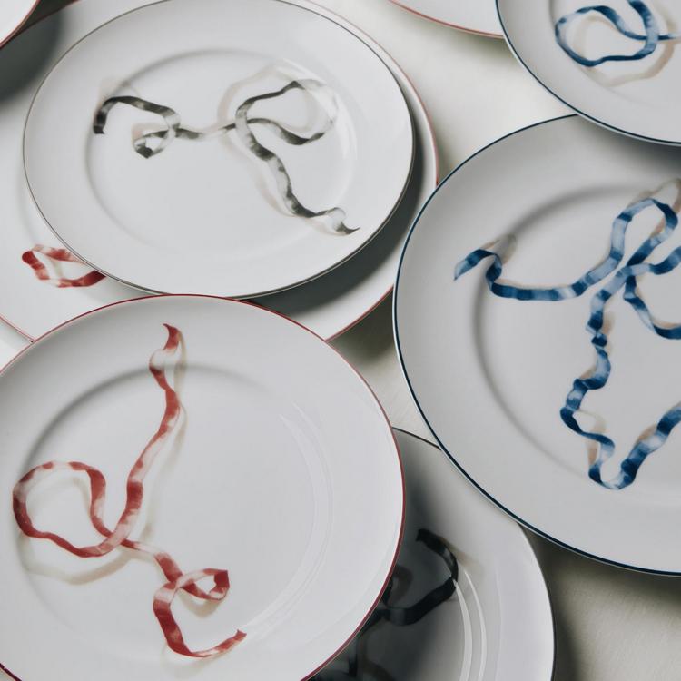 Sprezz, Ribbon Dessert Plate, Set of 4 | Zola