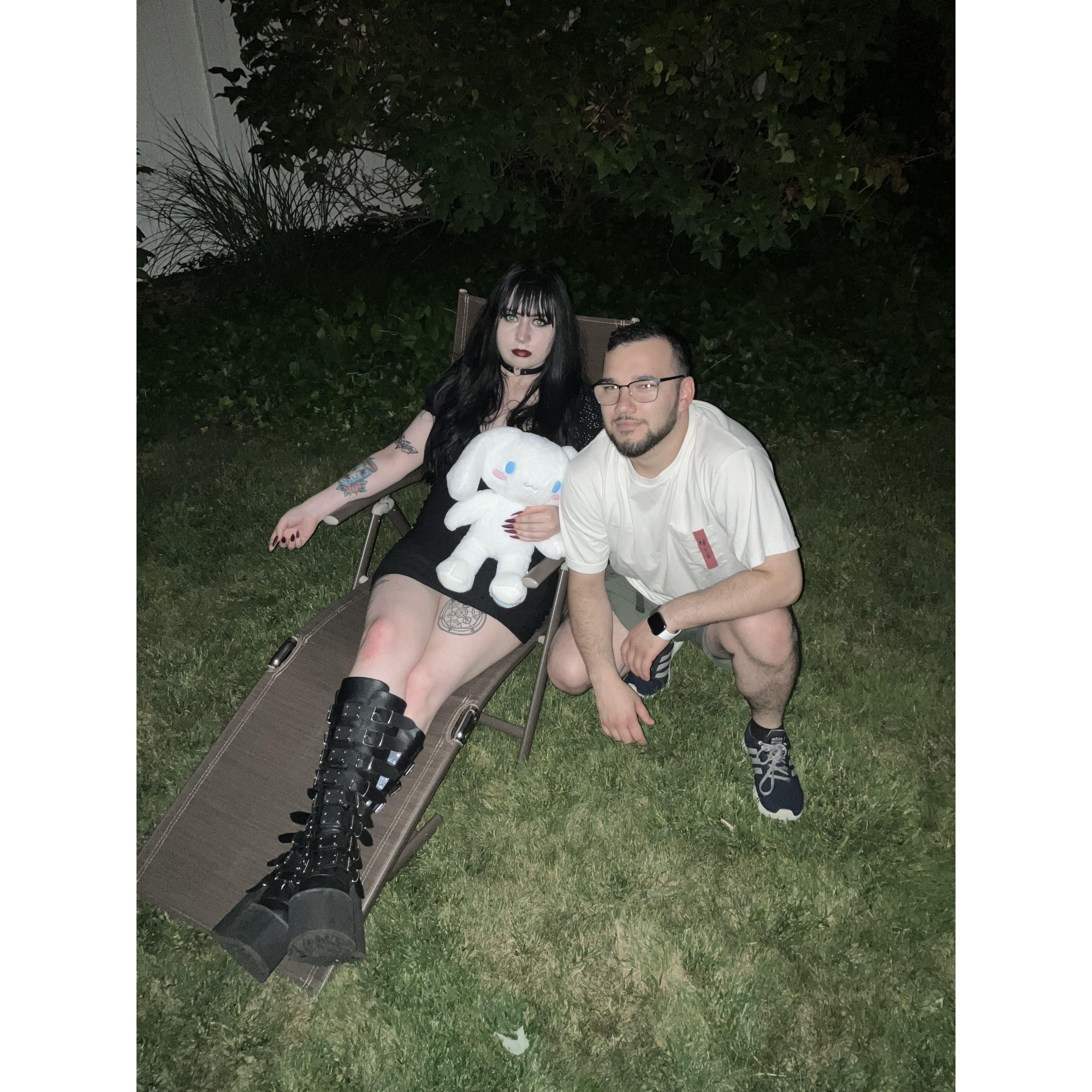 Chilling in the backyard (July 2nd, 2023)