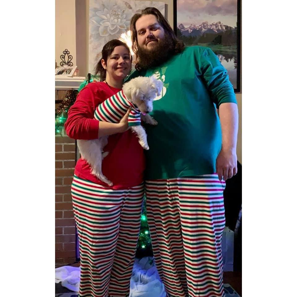 Matching Christmas PJs.
