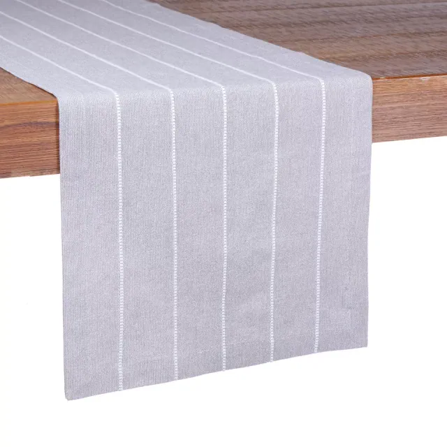 Our Table™ Mini Stripe 72-Inch Table Runner in Grey