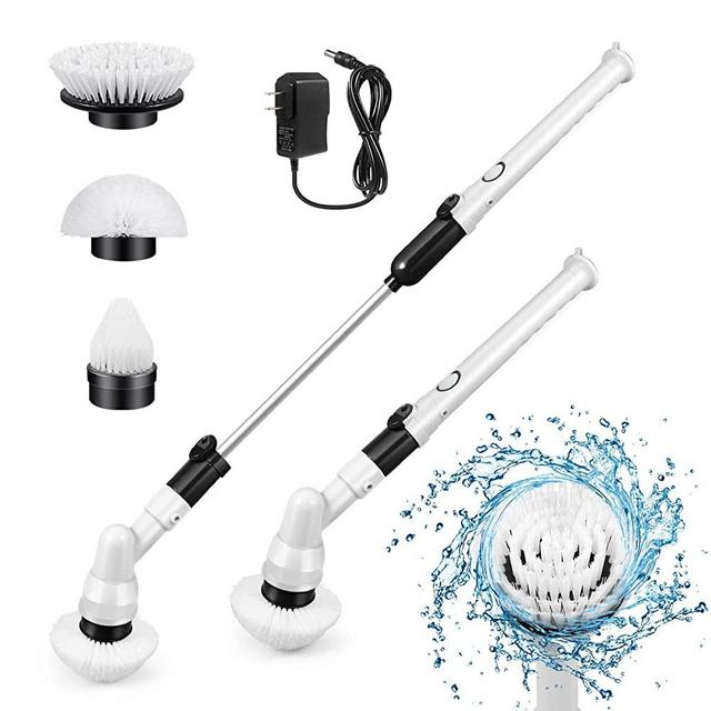 AstroAI Drill Brush Attachment Set 6 Pack-Power Scrubber Cleaning Kit with  Extend for Car Detailing, Bathroom Surfaces, Kitchen, Shower, Blue