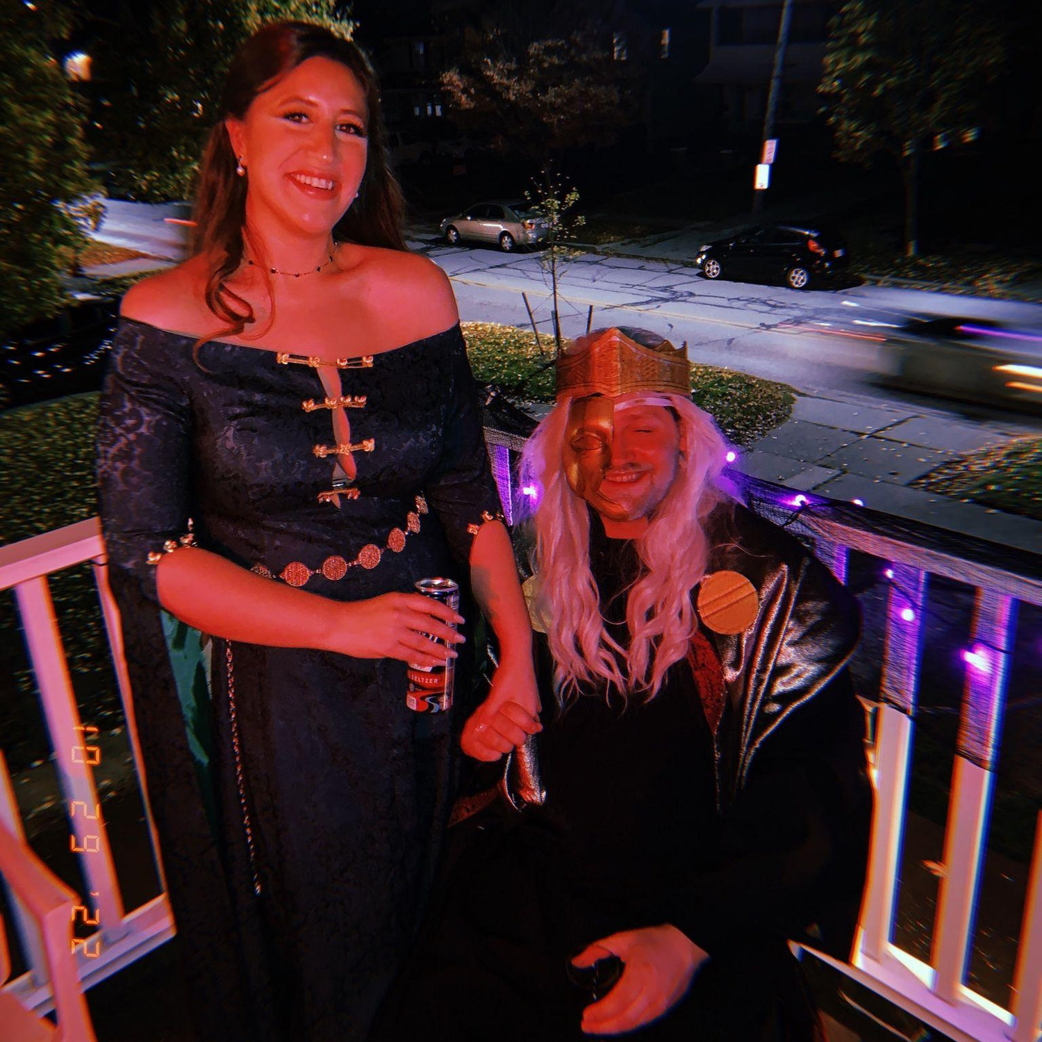 October 2022 | Katie's 31st birthday/Halloween (we we're Alicent Hightower + Viserys Targaryen