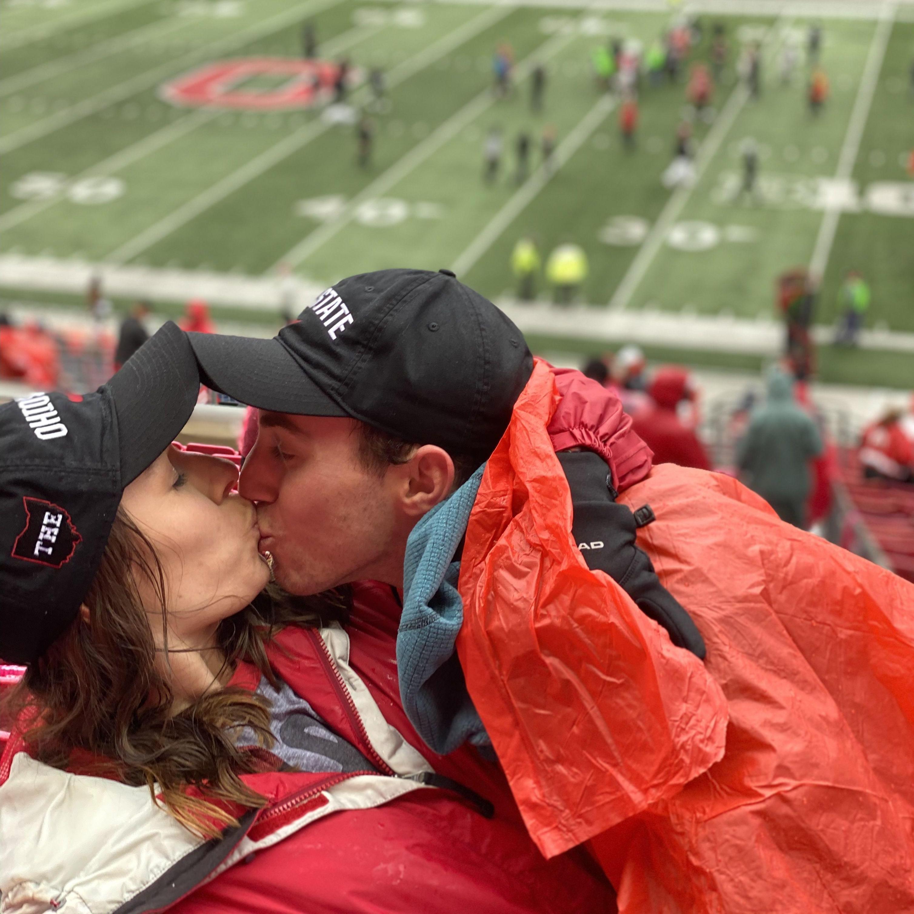 Introducing my boy to my boys (Go Bucks!)