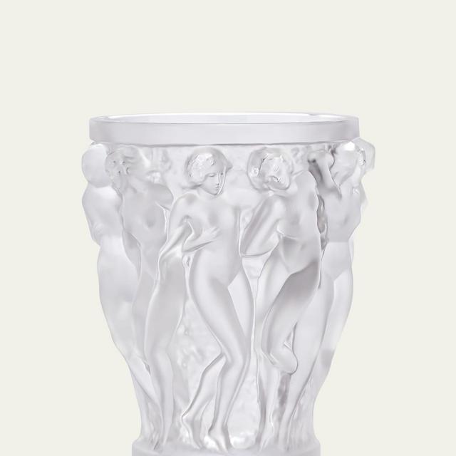 Lalique Bacchantes Small Clear Vase