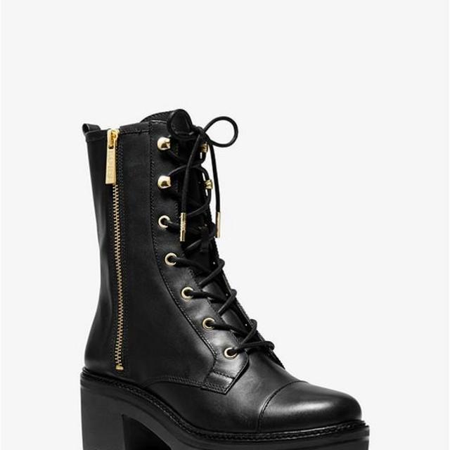 Anaka Leather Combat Boot