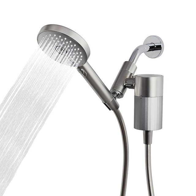 Sproos - Handheld Showerhead, High Performance Filtration System for Healthier Hair and Skin, Extra Long 70 Inch Hose, 3 Customized Spray Functions, 6 Colors (Moonlight, Shower Filter Set)