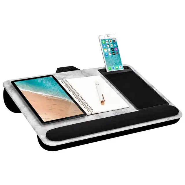 LapGear® Home Office Pro Lap Desk in White Marble