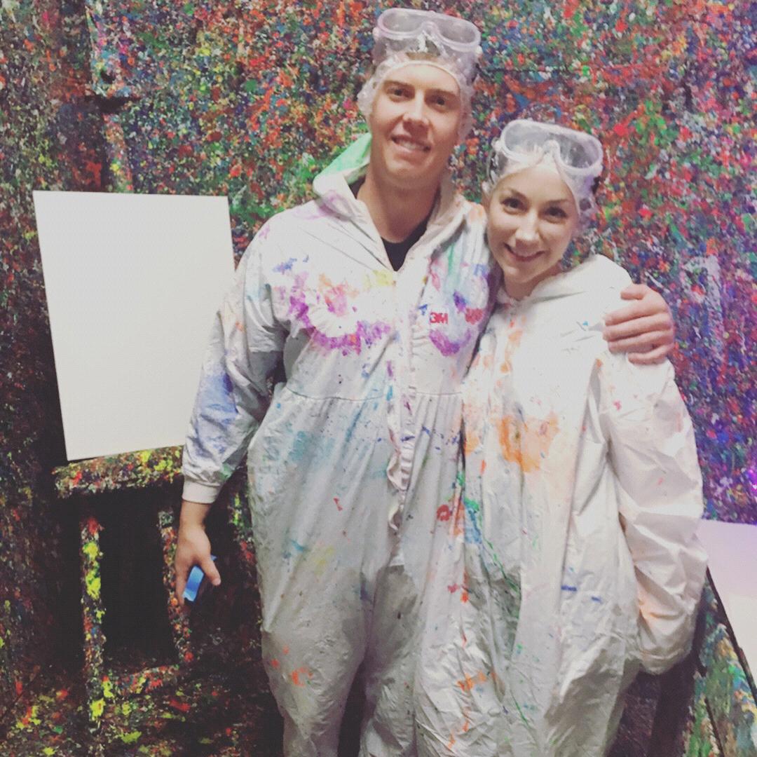 Splatter paint arts and crafts!