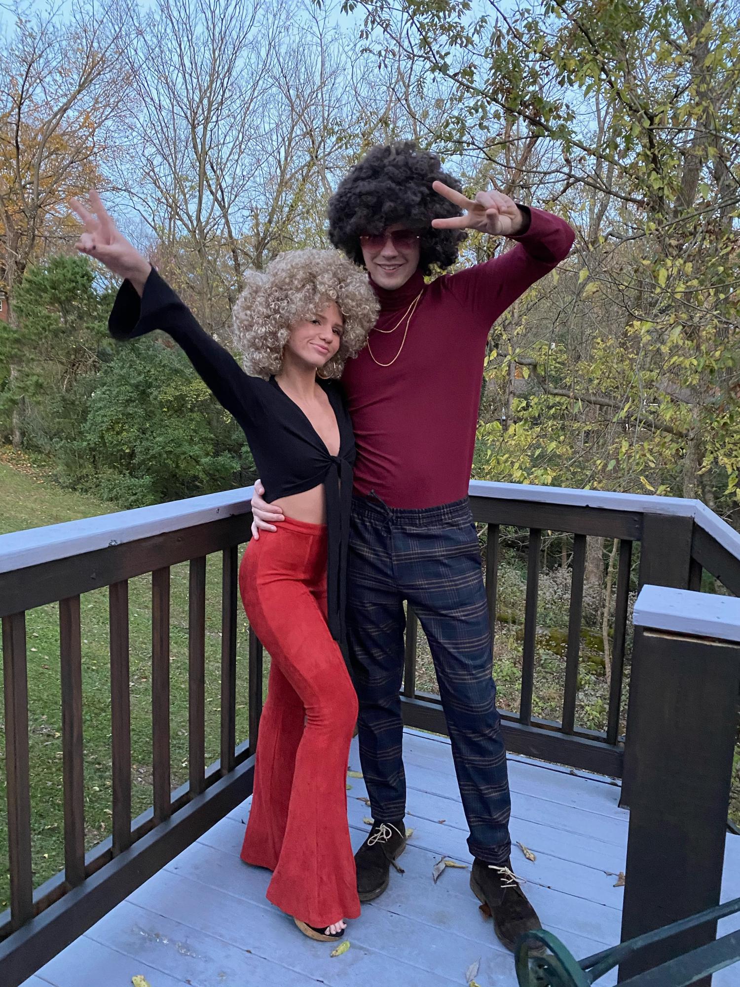 Second Halloween together. Groovy baby!