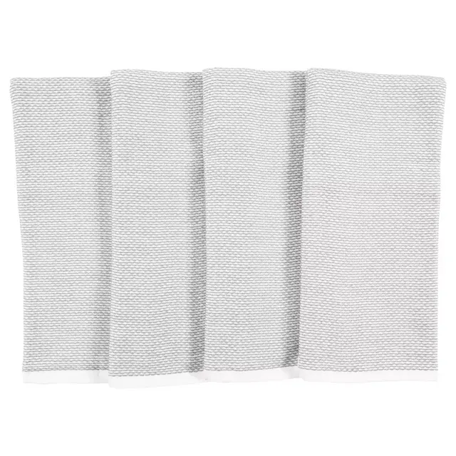 Our Table™ Select Dual Purpose Pique Kitchen Towels in Grey (Set of 4)