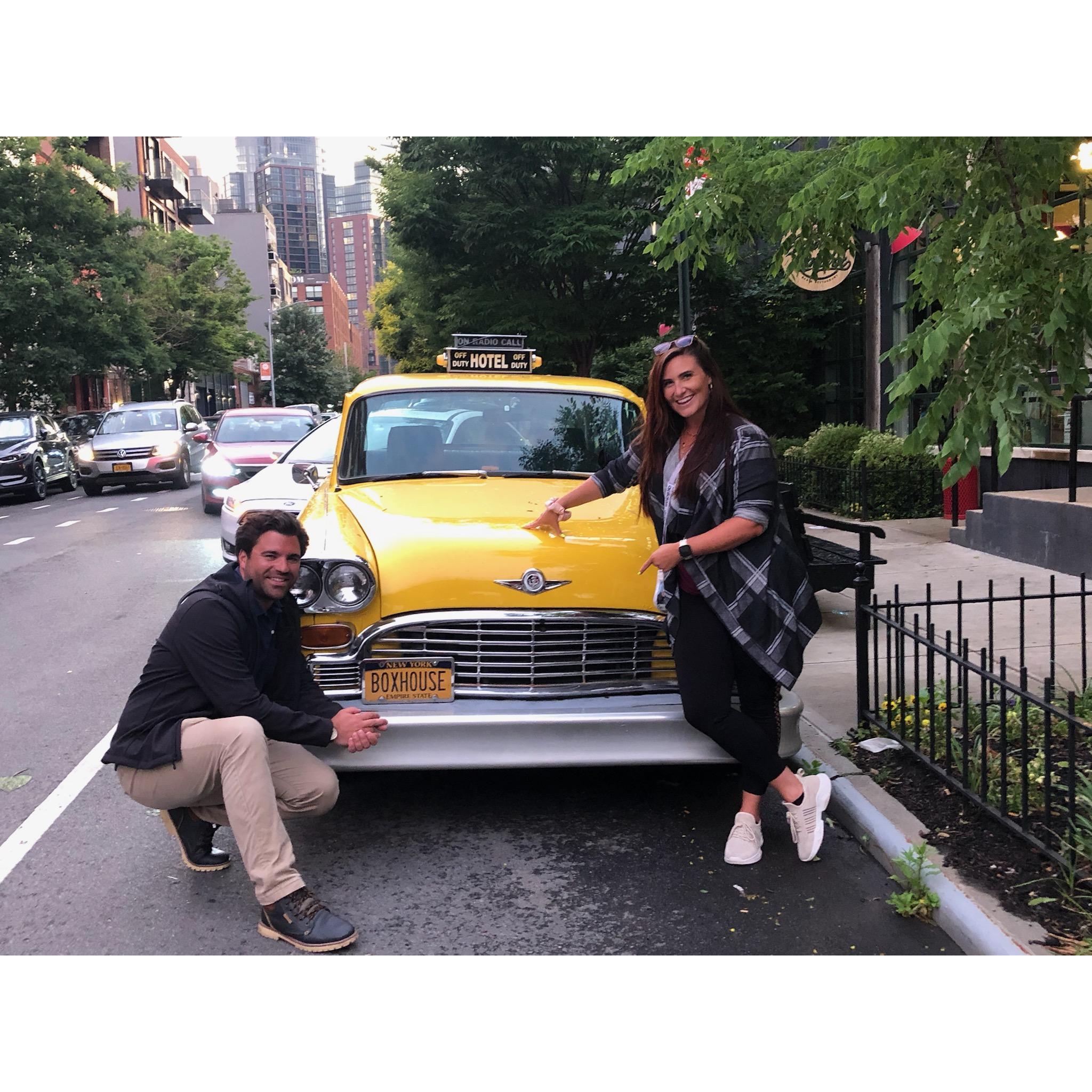 Box House Hotel old fashioned cab out front!
