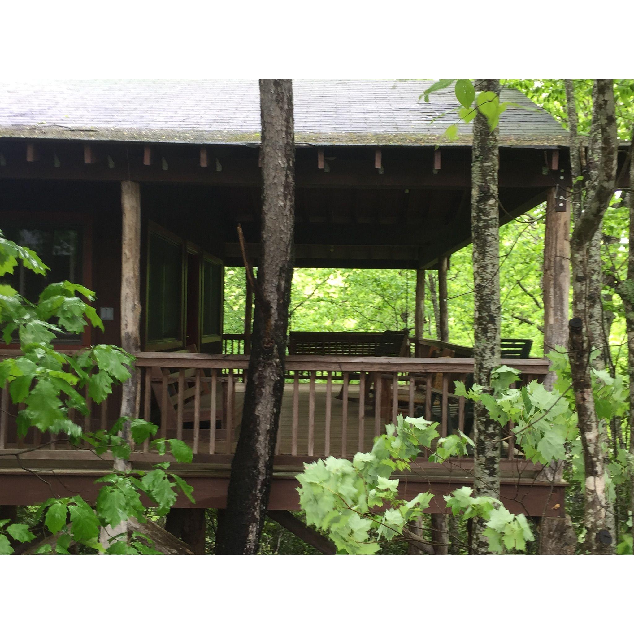 Porch of a Camp Cabin
