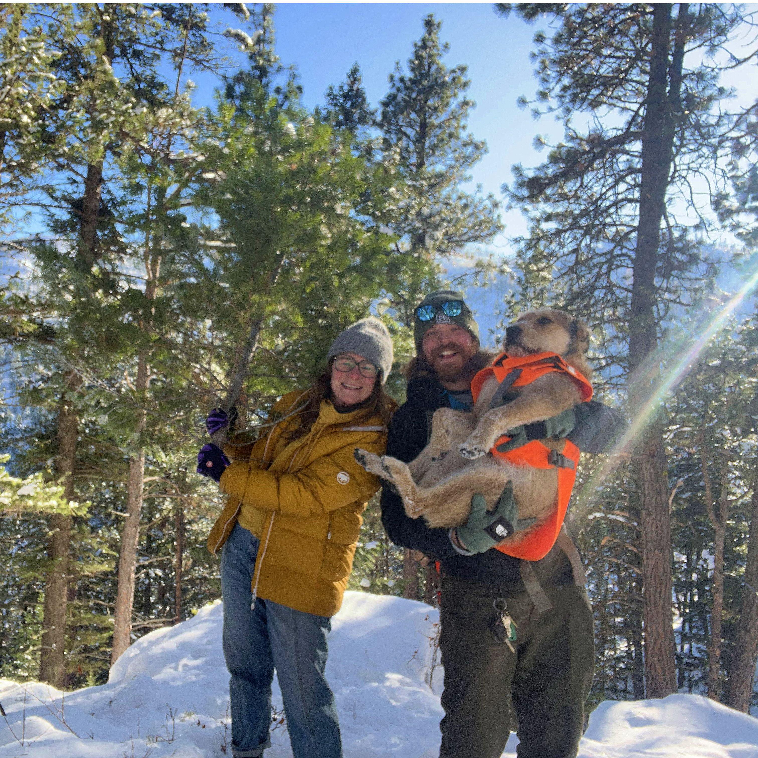 Annual xmas tree cutting photo, 2022