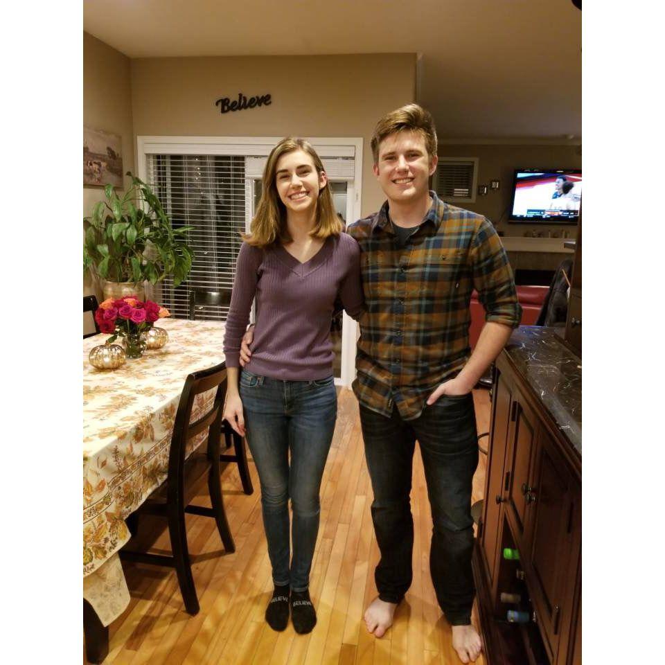 We met our freshmen year of college at UW, and Johanna met most of Adam's family for Thanksgiving.