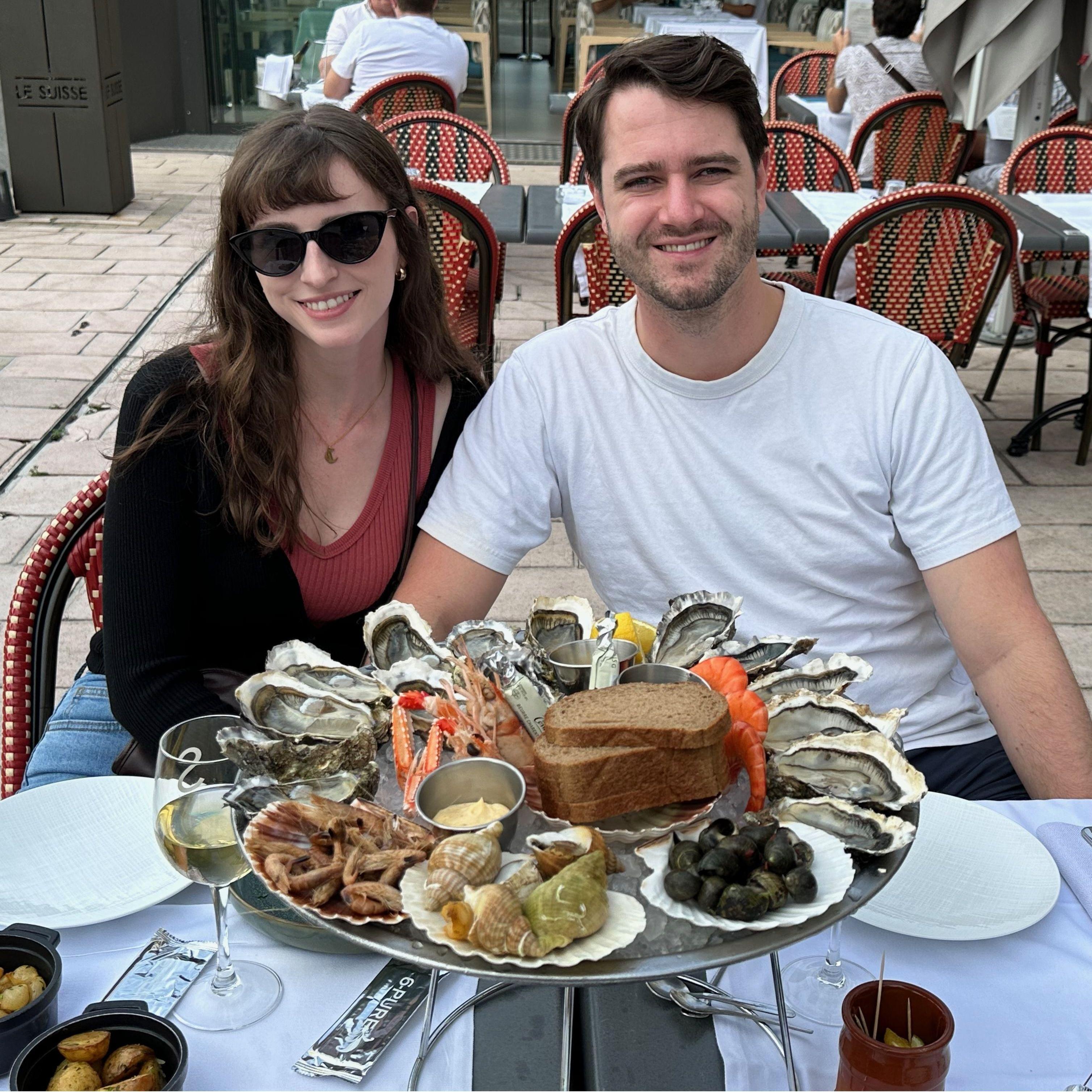 Our last day in France spent with our favorite Parisians and favorite mollusks, 2023