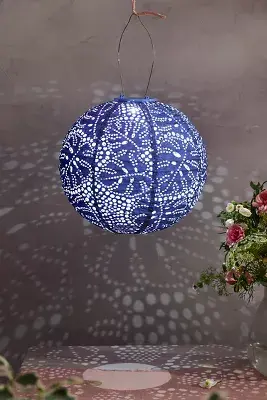 Monstera Solar Lantern