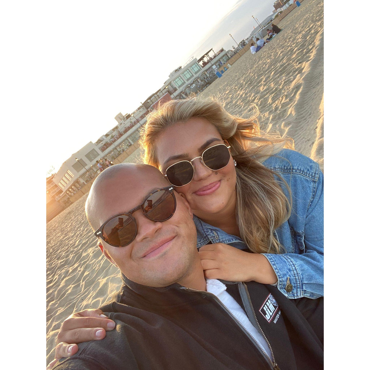 Date nights at the beach are still one of our favorites!