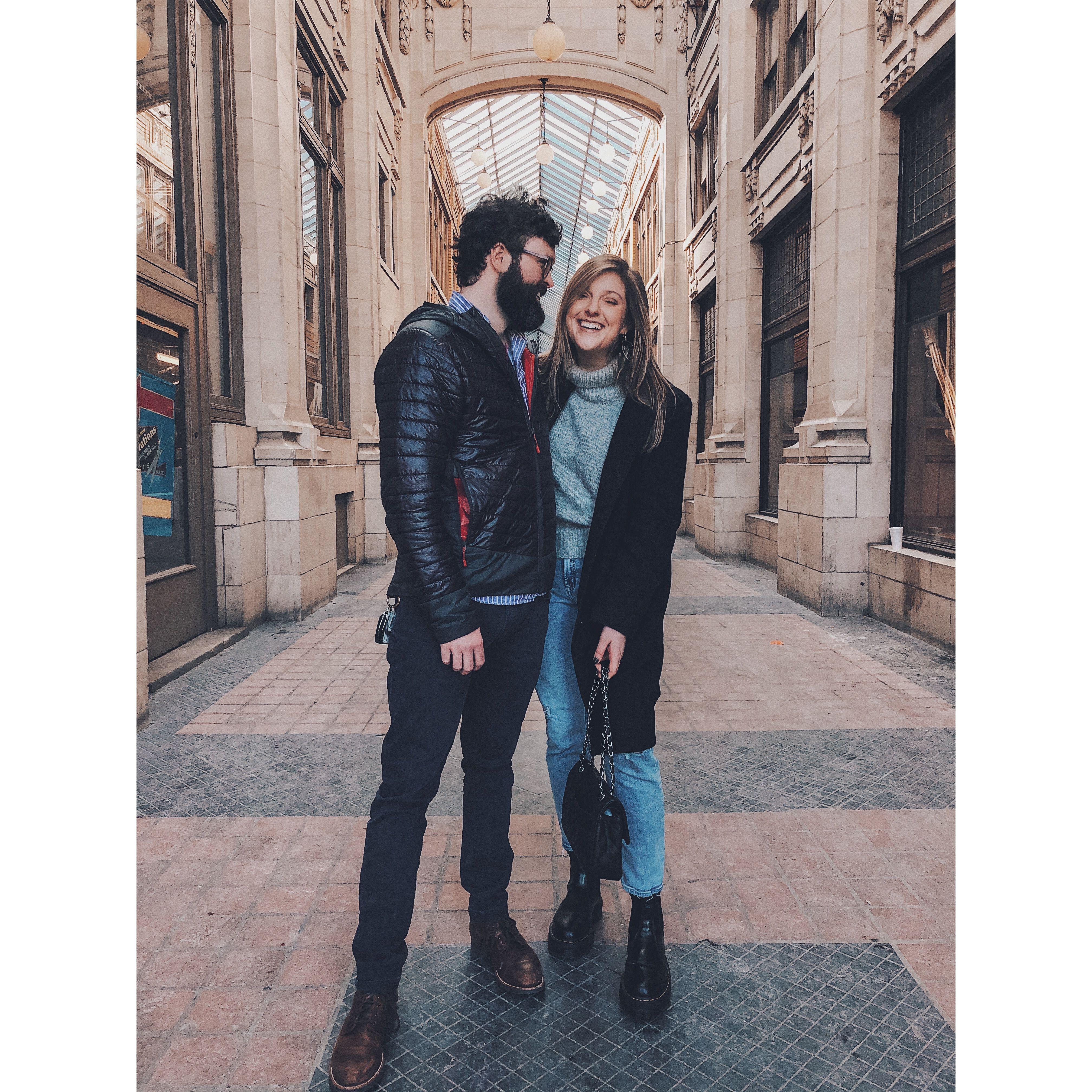 Our first picture as a couple.