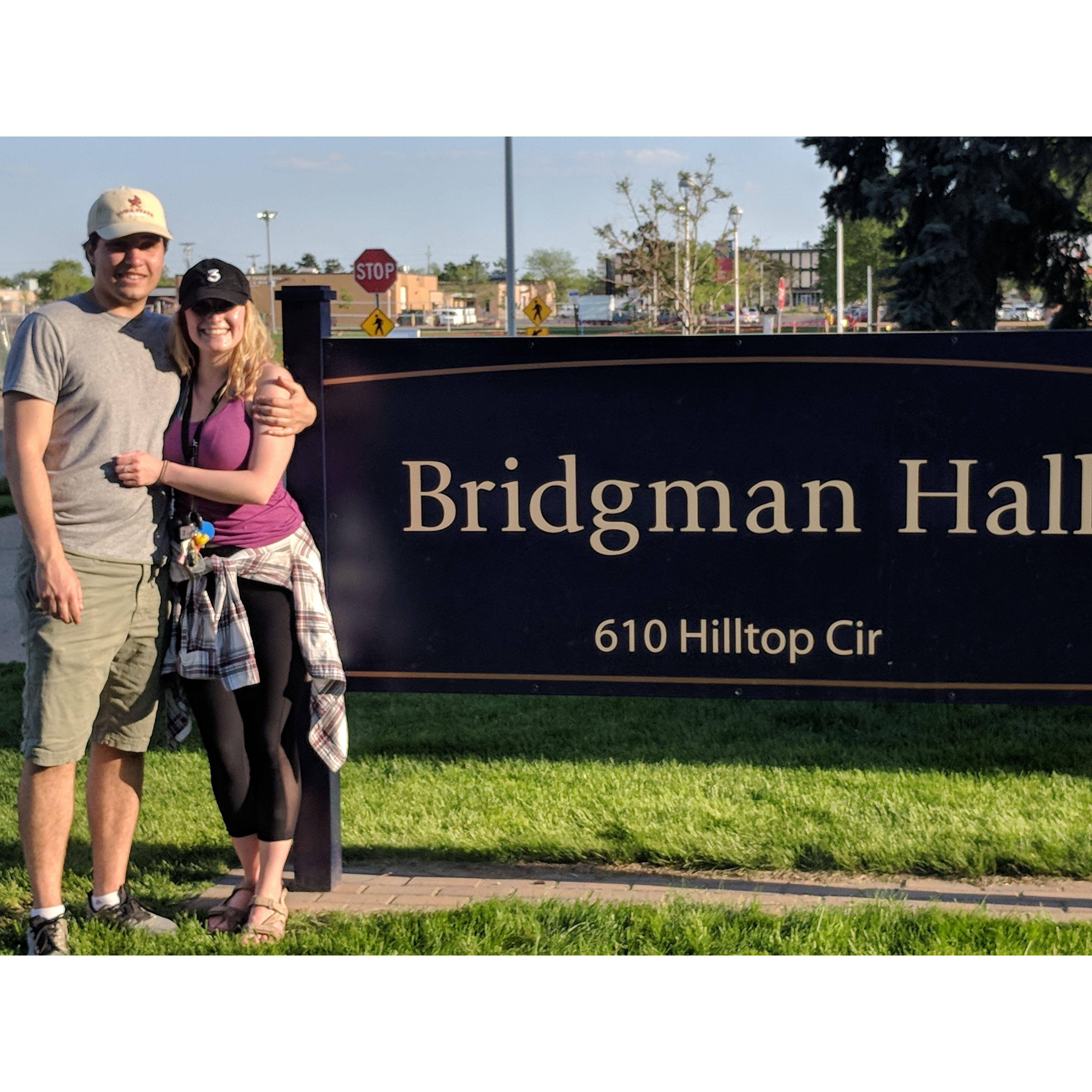 2018 - Our last day living in the dorms