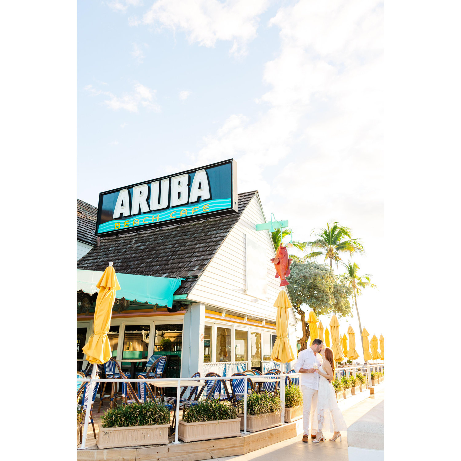 Aruba Beach Cafe-- Where we had our first date.