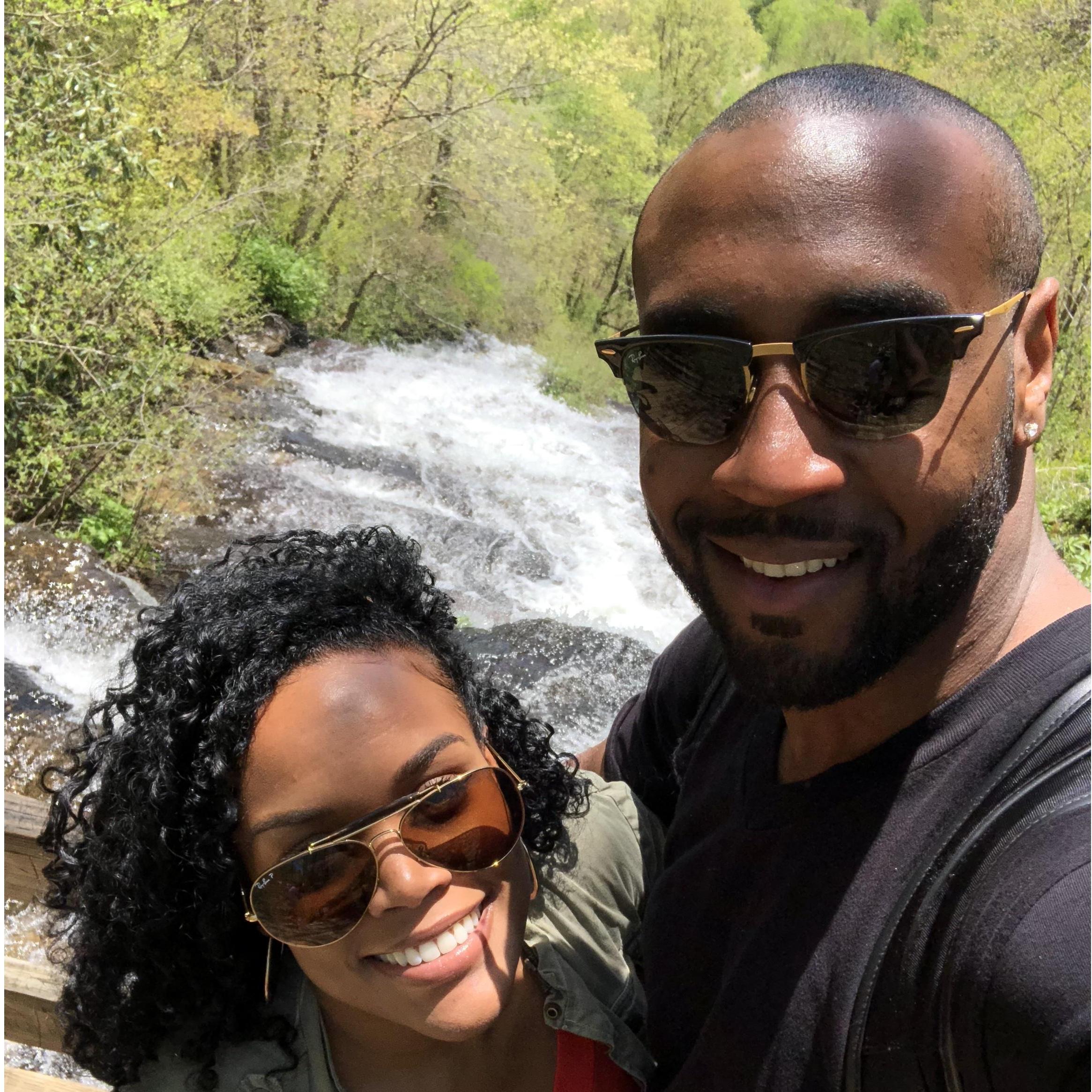 At Amicalola Falls for my 32nd birthday!
