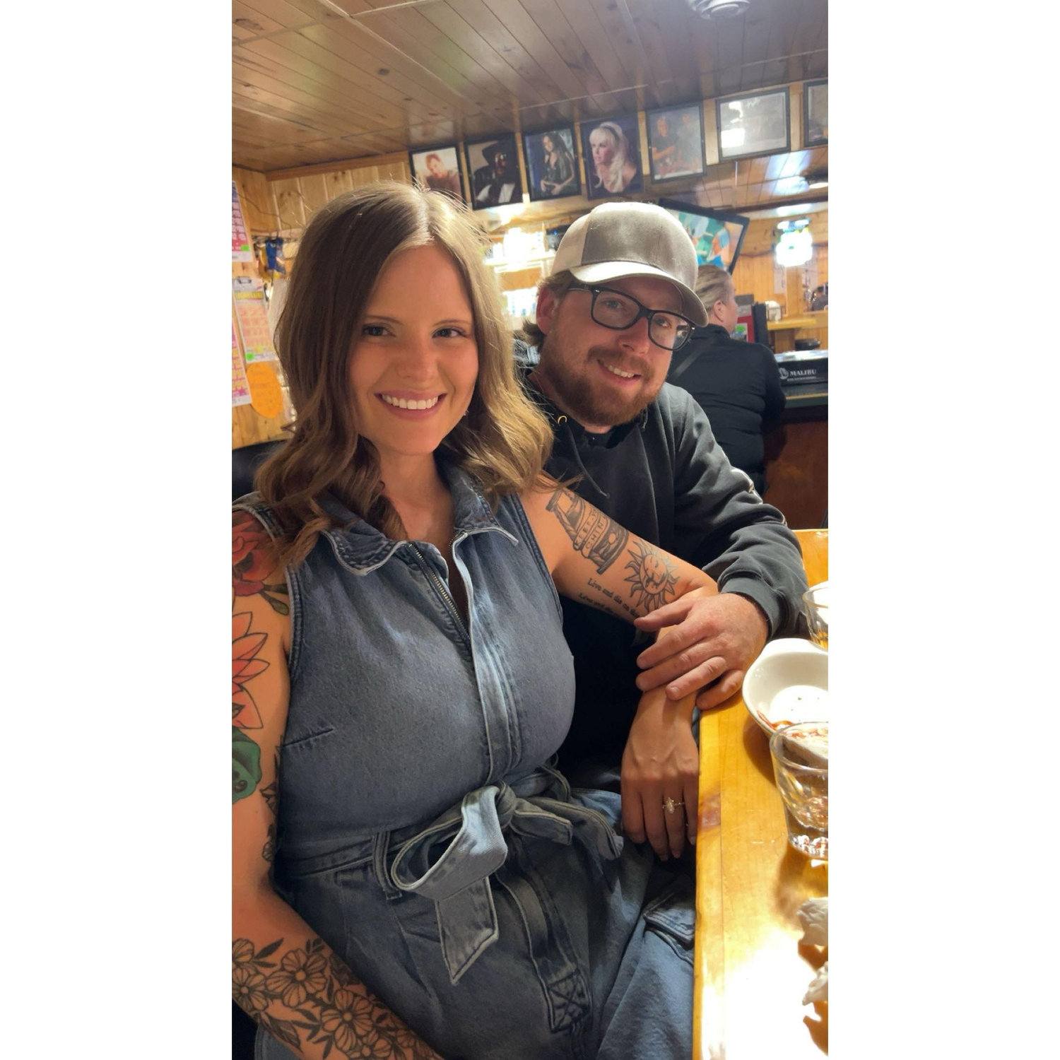 Fun fact - On our first date, Dawson and I went to this bar. Surely enough here we are two years later!