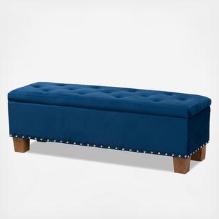 Hannah Modern Button-Tufted Storage Ottoman Bench
