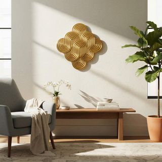Decorative Waves Metal Wall Art