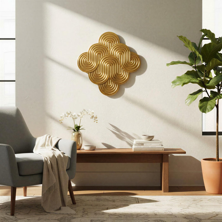 Storied Home, Decorative Waves Metal Wall Art | Zola