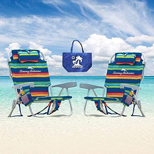 Tommy Bahama 2 Backpack Beach Chairs 2016 / Red