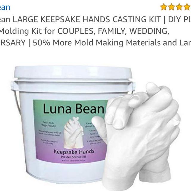 Luna Bean LARGE KEEPSAKE HANDS CASTING KIT | DIY ...