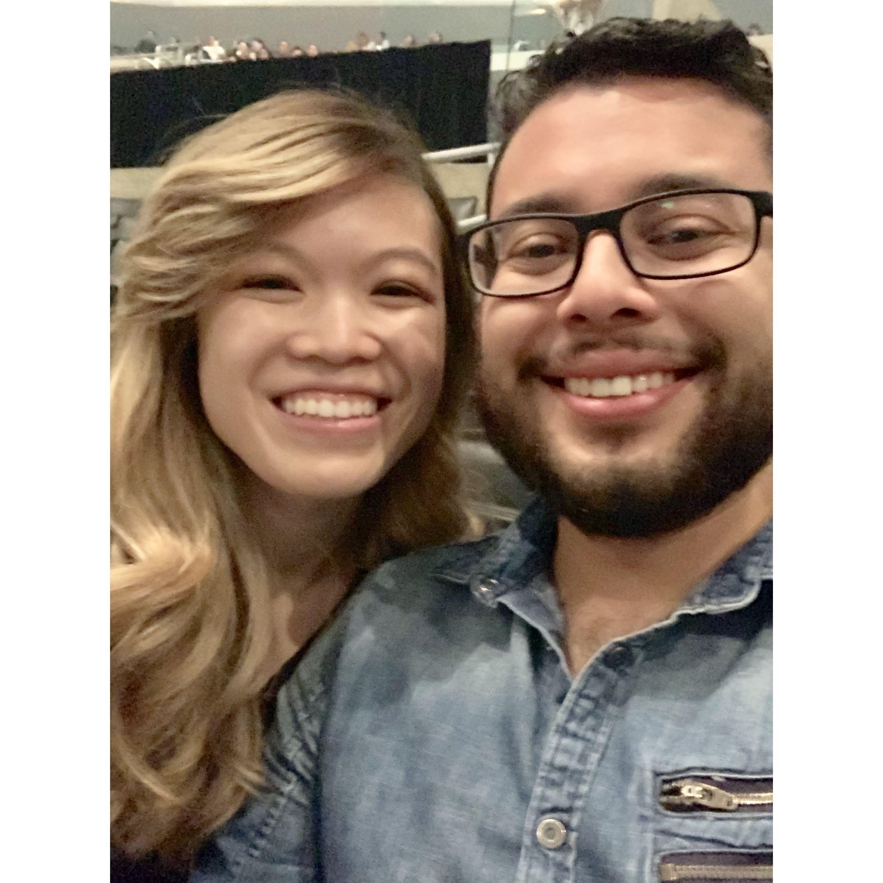 Our first concert & picture together