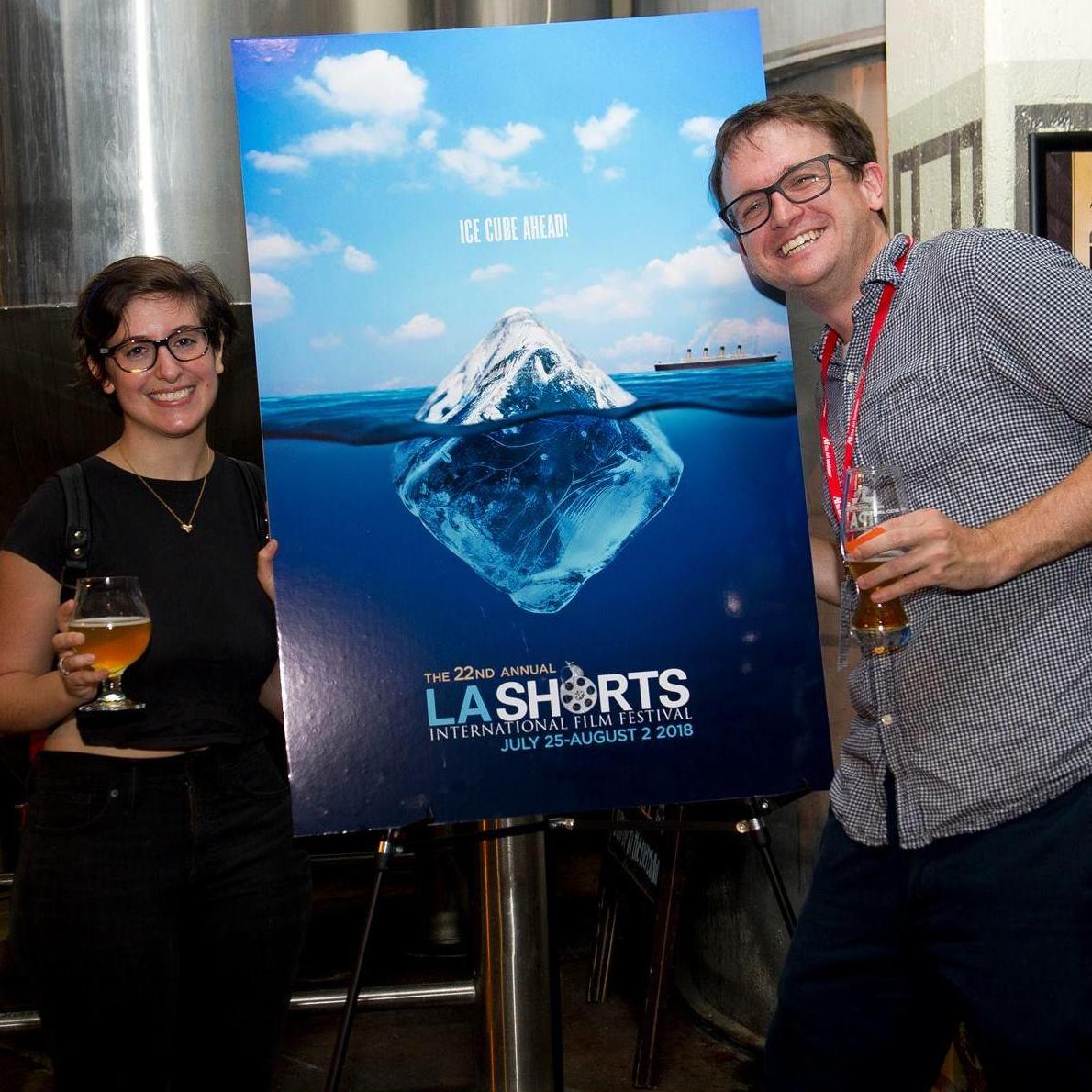 At the world premiere of the first short film they made together!