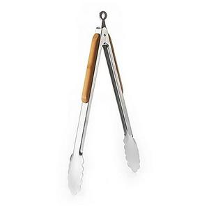 Natural Home™ Stainless Steel and Bamboo Tongs