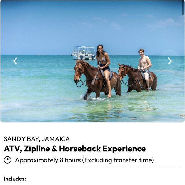 ATV, Zipline & Horseback Experience