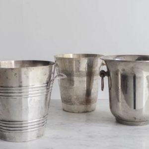 Silver Plated Champagne Bucket | elsie green | the french kitchen